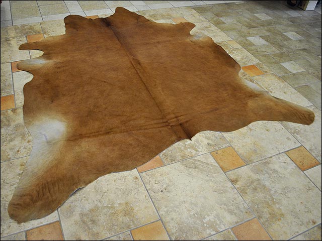 8 Ft X 7 Ft Premium Brazilian Cowhide Rug - Natural Hair-On Leather Area Carpet for Living Room, Bedroom & Office Decor - Durable & Stylish Home Floor Covering