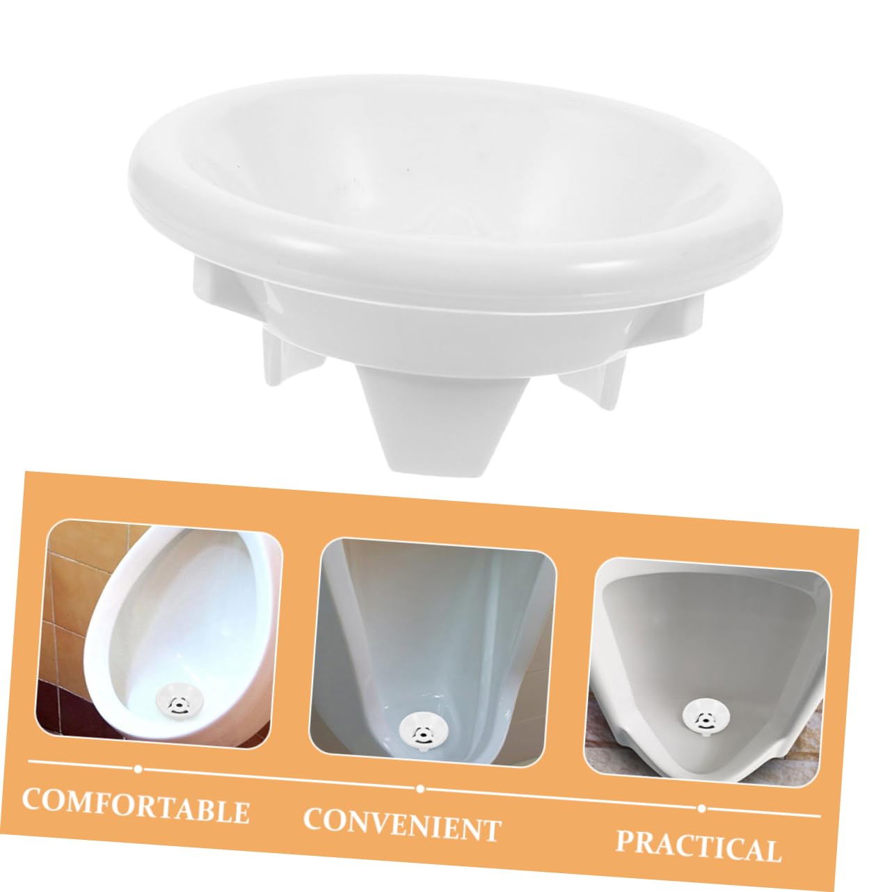 CRILSTYLEO 3-Pack Urinal Accessories - Urinal Drain Screens & Stoppers for Bathroom, Toilet, and Commercial Use - Prevent Clogs & Odors in Home, Office, and Public Restrooms