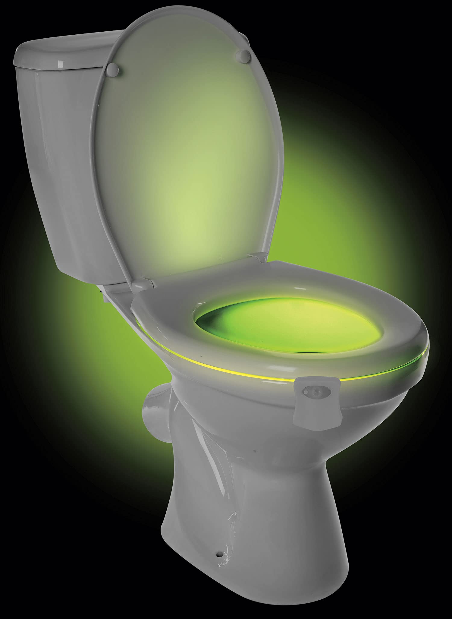 Total Vision Toilet Bowl Nightlight - LED Motion Sensor Night Light for Bathroom, Soft Glow Safety Light for Kids & Adults (White, One Size) - Perfect for Nighttime Bathroom Trips & Elderly Safety