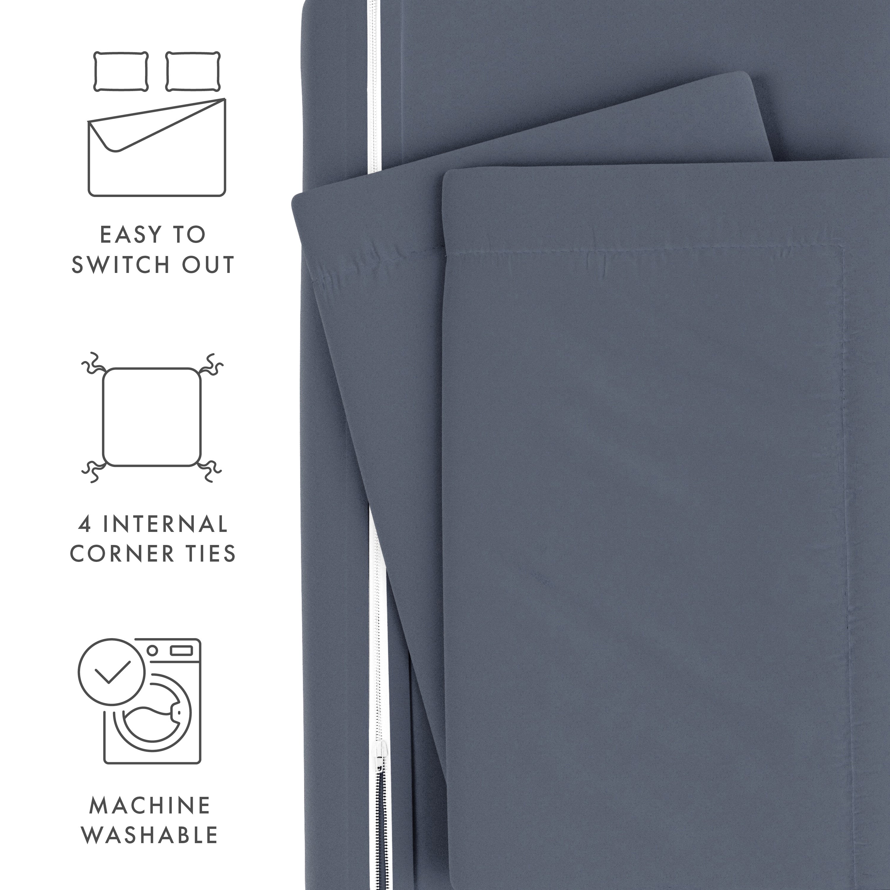 Premium 3-Piece Duvet Cover Set - Soft, Breathable & Wrinkle-Resistant Bedding for a Cozy Night's Sleep - Perfect for Master Bedroom, Guest Room & Dorm Decor