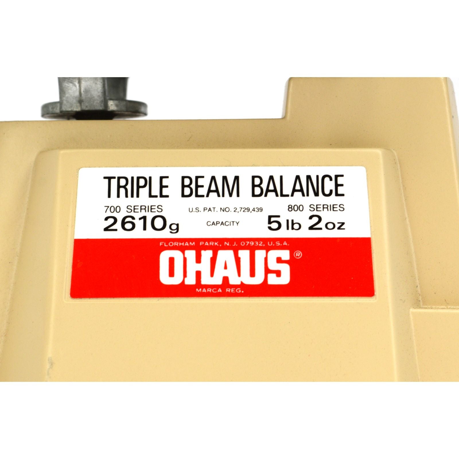 OHAUS TRIPLE BEAM BALANCE SCALE 700/800 Series - Precision Laboratory Scale with 3 Weights & Protective Case - Ideal for Science Labs, Classrooms & Chemistry Experiments
