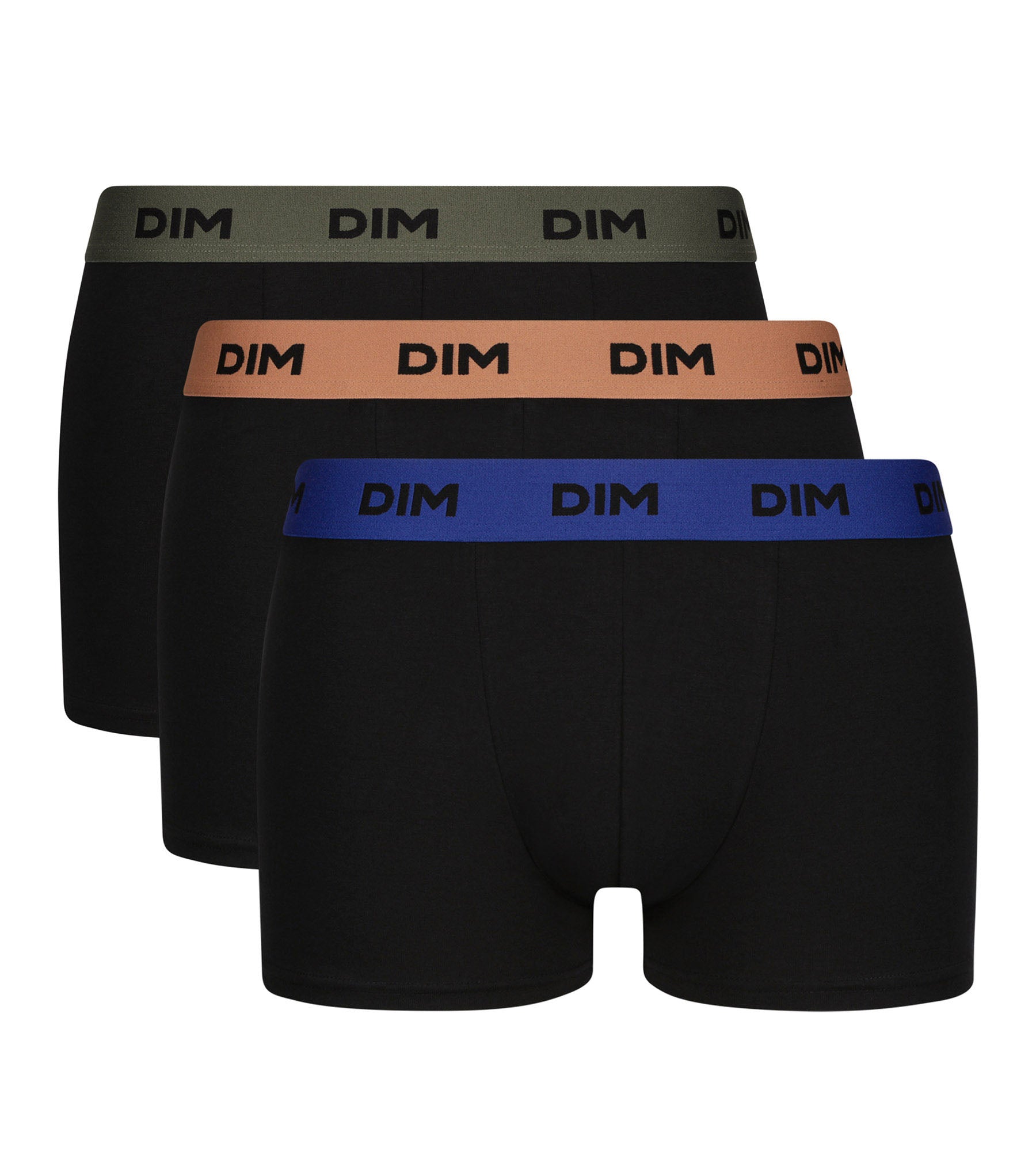 3 Pack Men's Stretch Cotton Boxer Briefs - Black, Hazel, Green Mix & Colors | Soft & Breathable Underwear for Everyday Comfort & Active Lifestyle