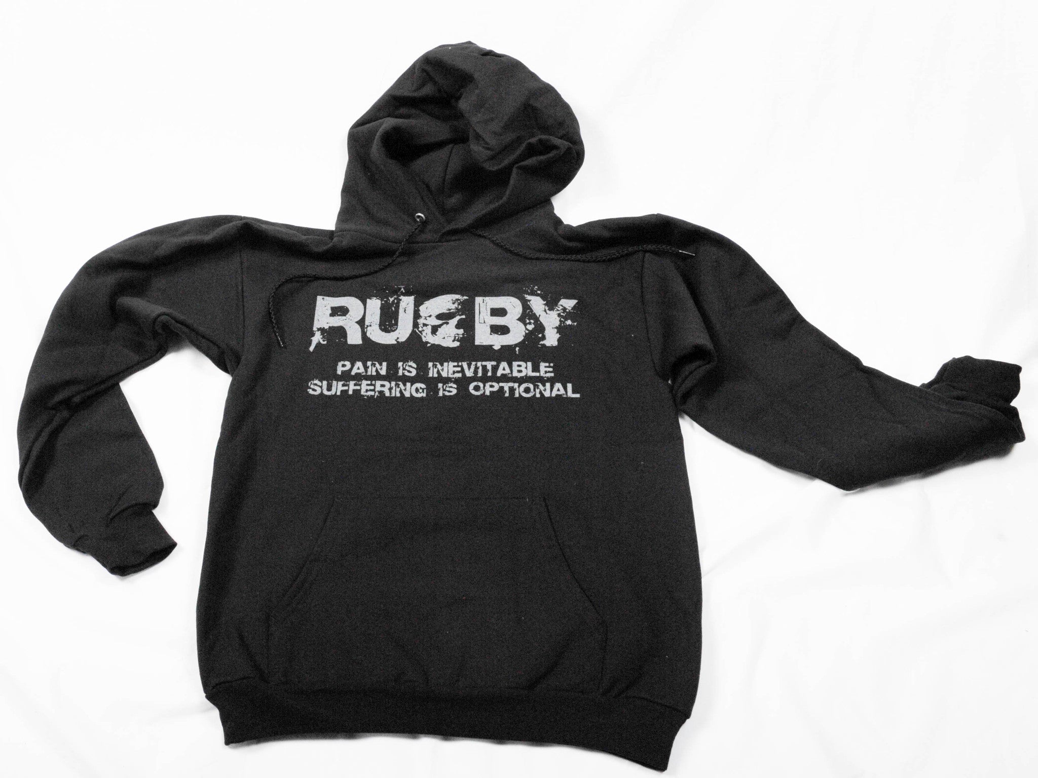 Pain is Inevitable Hoodie - Black Unisex Cotton Pullover Sweatshirt | Comfortable Streetwear for Casual Outfits & Gym Wear