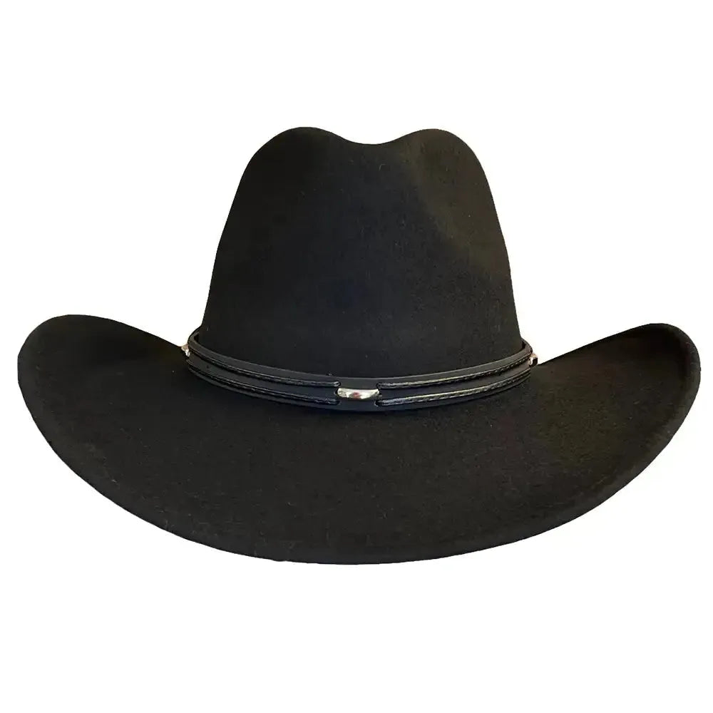 Deadwood Trading High Tail Crushable Soft Wool Felt Cowboy Hat for Men & Women - Western Style, Outdoor Adventure, Rodeo & Country Fashion