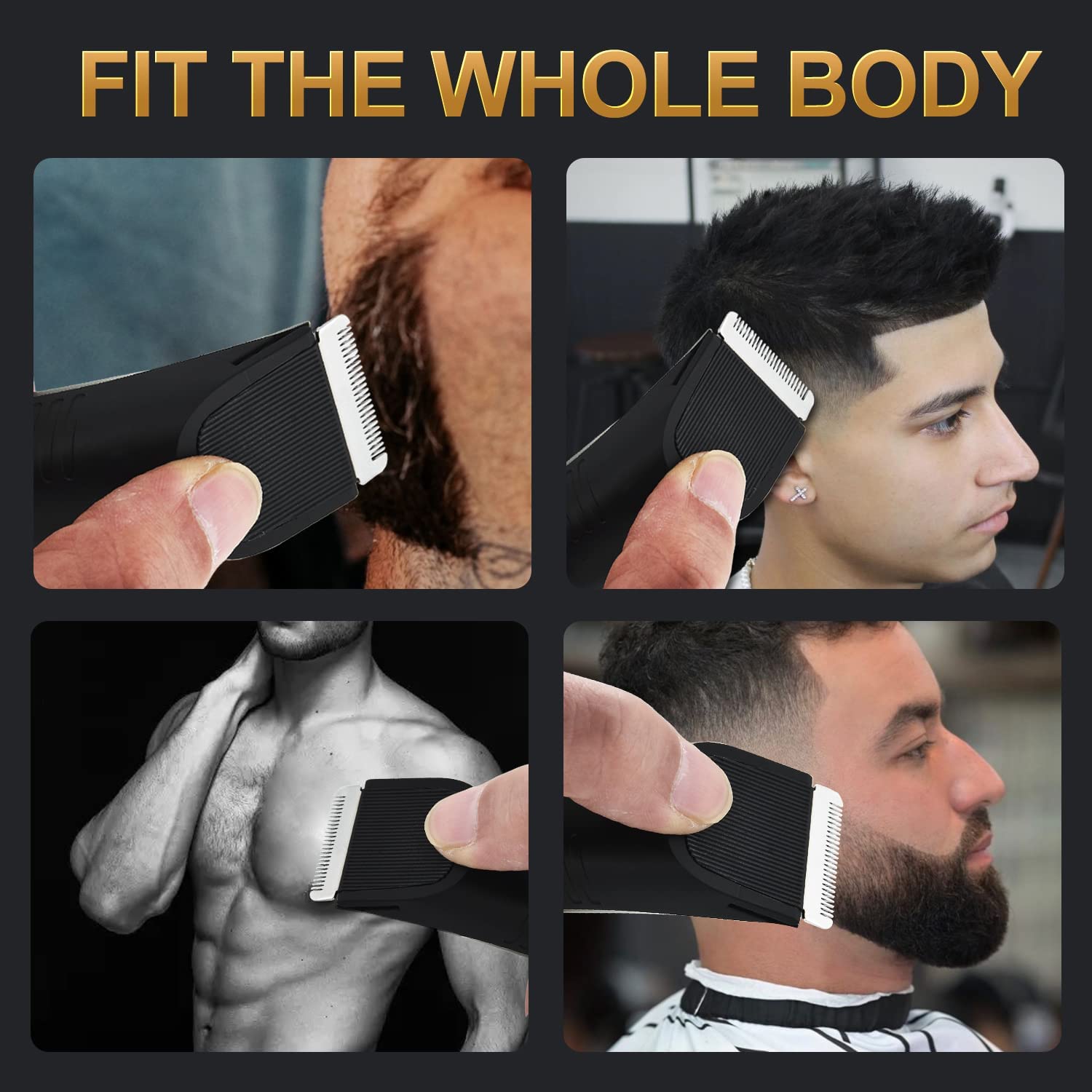 Manscaped Lawn Mower Replacement Blades (3 Pack) - Compatible with Lawn Mower 4.0, 3.0 & 2.0 Electric Groin Hair Trimmers - Hygienic Snap-In Clipper Blades for Precise Grooming - Perfect for Men's Body & Pubic Hair Care at Home or Travel
