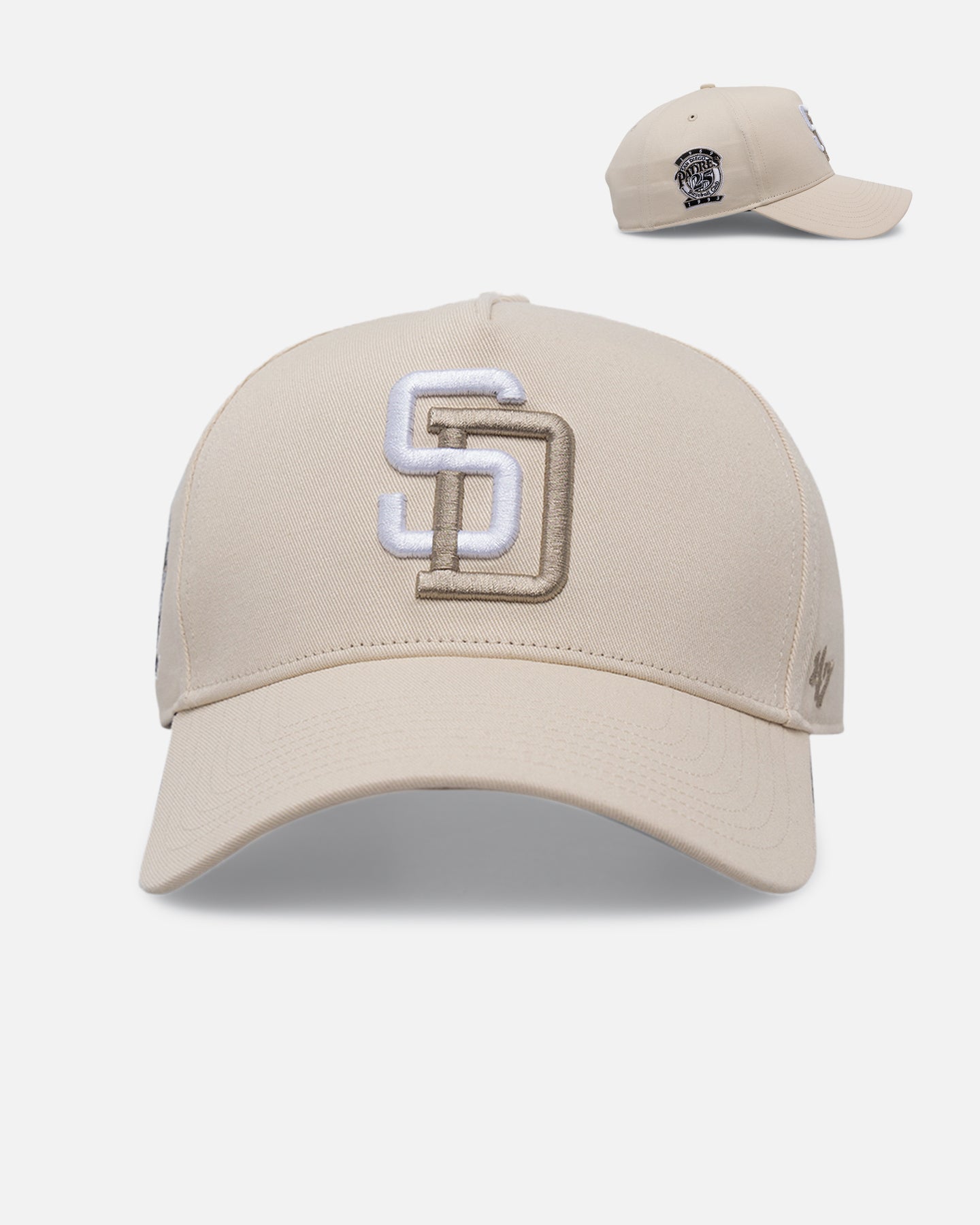 47 Brand San Diego Padres 'Caramel Swirl' MVP Snapback Cotton Hat - Adjustable Snapback Cap for Baseball Fans, Men & Women - Perfect for Game Day, Casual Wear & Sports Outings
