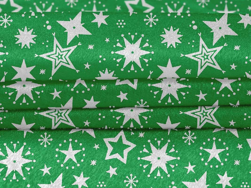 oneOone Velvet Green Christmas Print Fabric by The Yard - 58 Inch Wide Holiday Sewing Material for DIY Decor, Tree Skirts & Stockings (VR0)