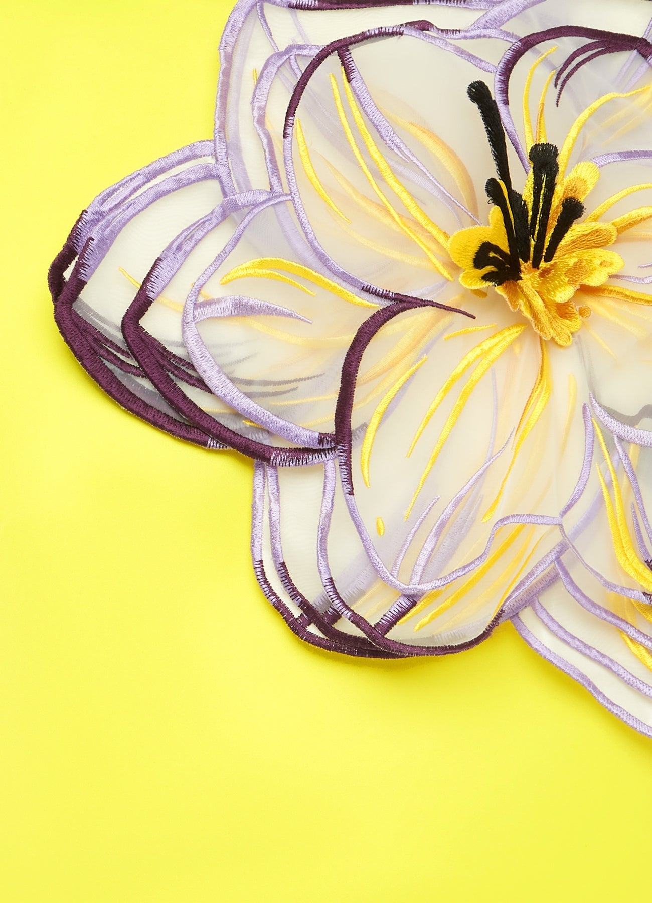 Indie Appliqué Sleeve Iris Print Set in Yellow - Floral Embroidered Top for Women | Perfect for Spring Outfits, Garden Parties & Boho Fashion