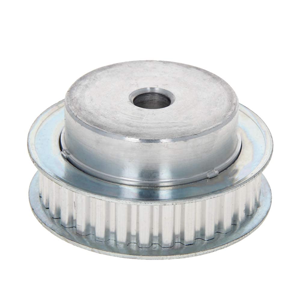Heyiarbeit 2-Pack Aluminum Alloy Timing Belt Pulley - 31 Teeth, 8mm Bore, Flange Synchronous Wheel for 11mm Belt | Compatible with 3D Printers & CNC Machines | Perfect for DIY Repairs and Industrial Automation Projects