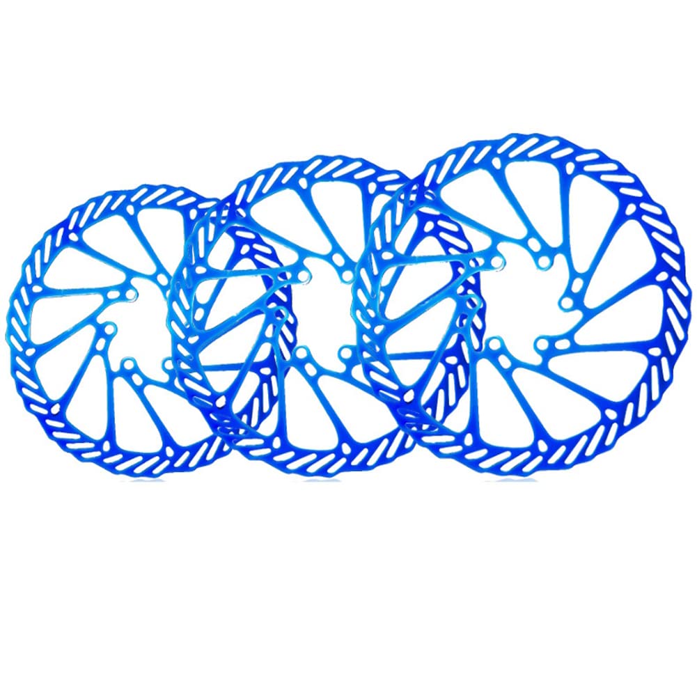SEADEAR 180mm Bike Disc Brake Rotor - 6 Bolt Bicycle Brake Disc for Road Bike, MTB, BMX & Mountain Bike - High Performance Cycling Accessories (Blue) - Perfect for Commuting, Trail Riding & Off-Road Adventures