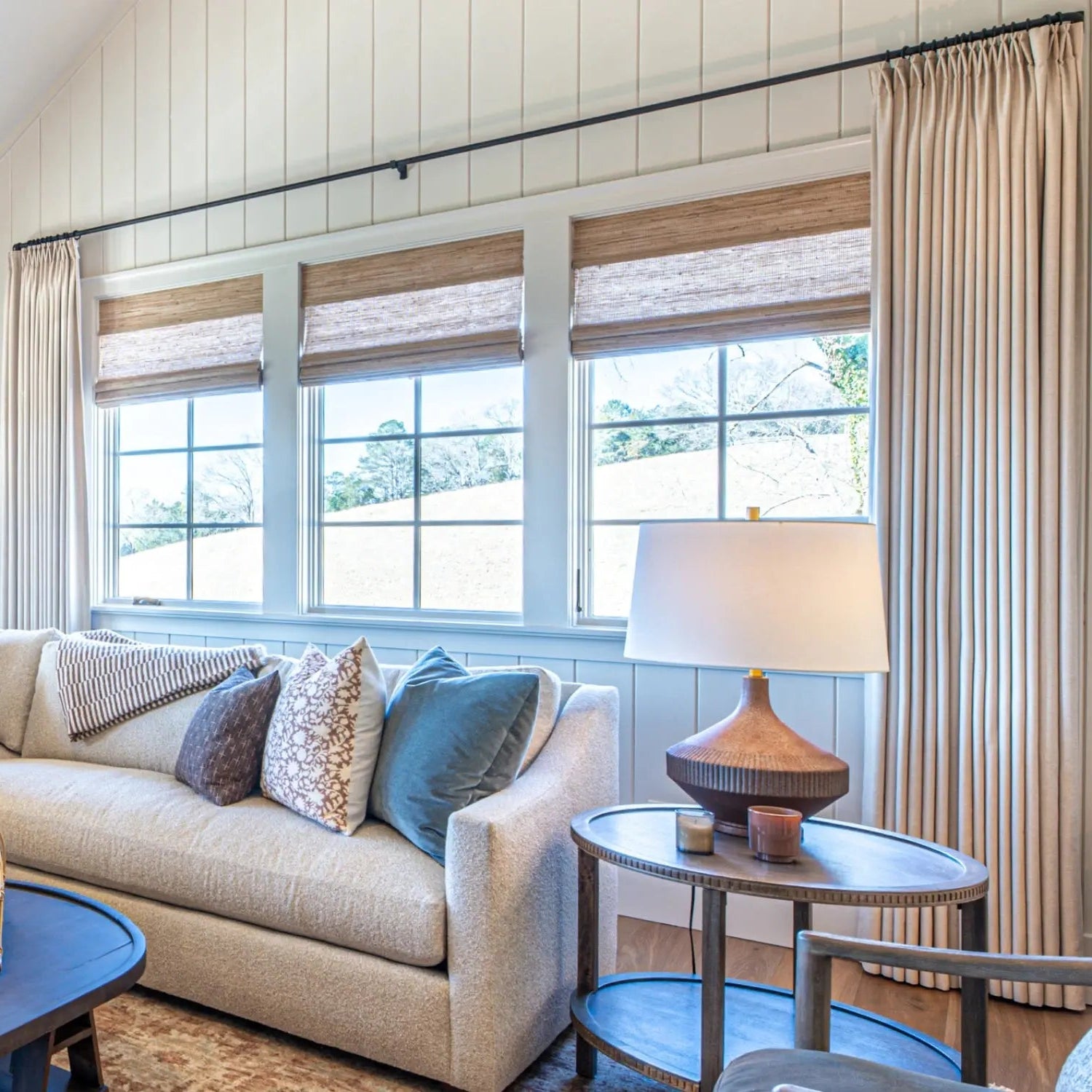 Zola Custom Heavyweight Pleated Curtains for Living Room & Bedroom - Blackout Drapes for Home Decor & Light Control