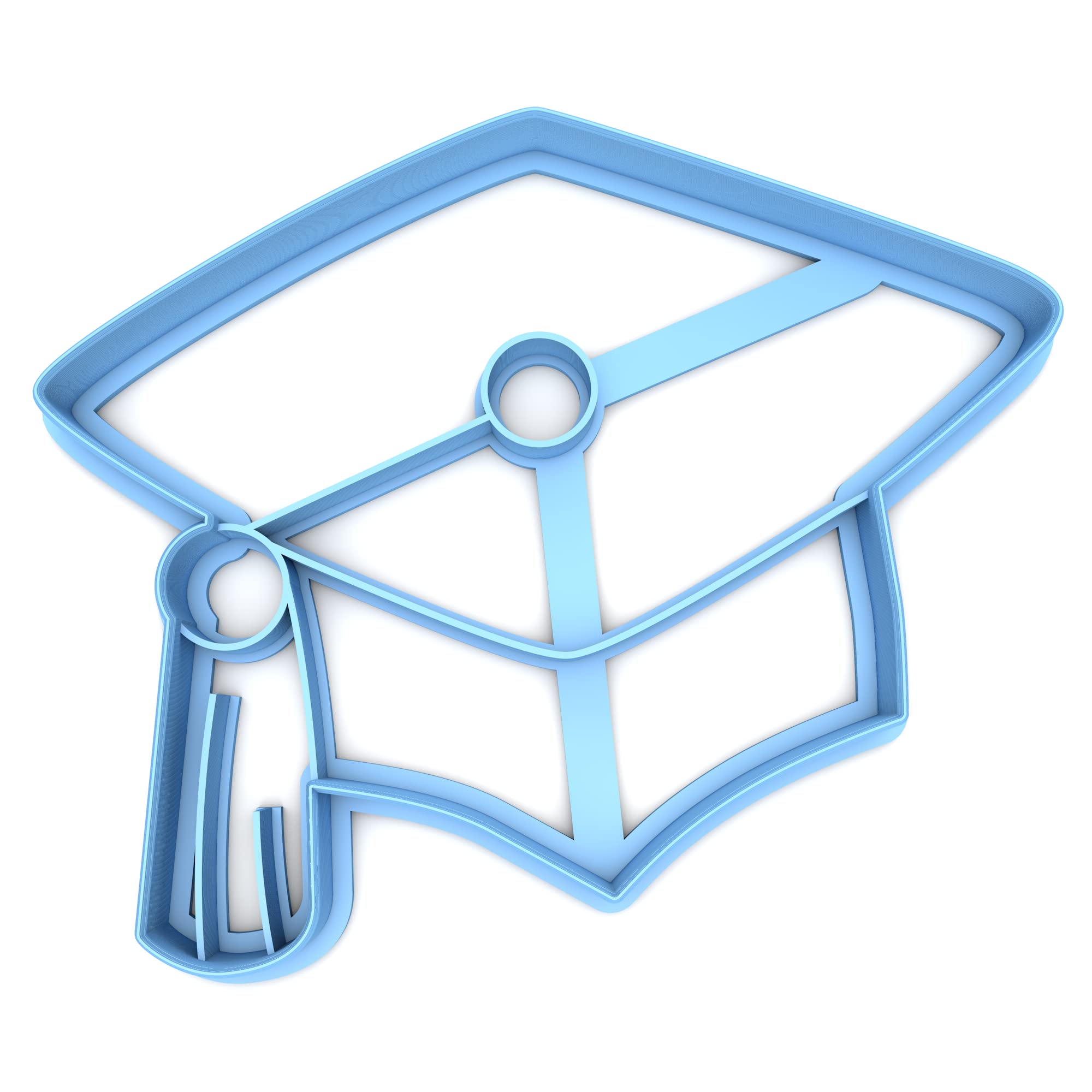 Sweet Prints Inc Graduation Cap Cookie Cutter Set - Stainless Steel Baking Tools for Graduation Party, Cupcake Decorating & DIY Cookies (Dishwasher Safe) - Perfect for Graduation Celebrations, School Events & Gift Giving