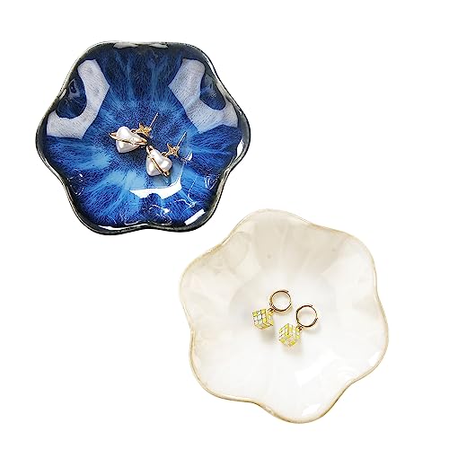White+Deep Blue-Lotus