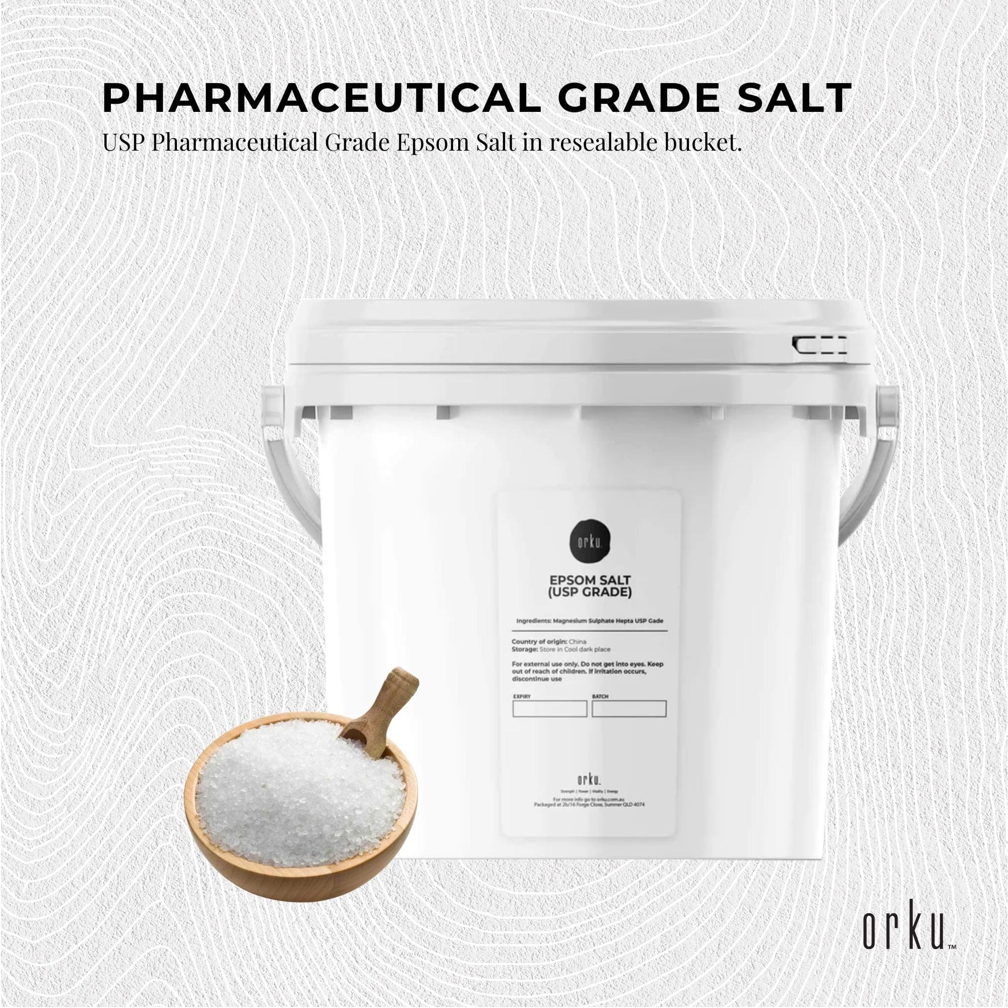 5kg USP Pharmaceutical Grade Epsom Salt - Pure Magnesium Sulfate Bath Soak for Muscle Relaxation, Foot Soak & Detox | Spa, Post-Workout Recovery & Home Wellness Use