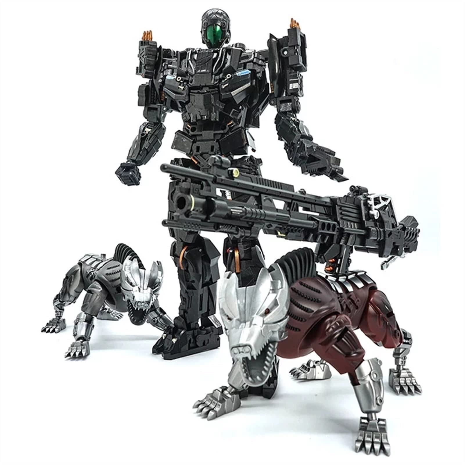Burning Youth Transformers VT01 Masterpiece Action Figure - 22CM Alloy Movie Robot Toy with Two Dogs, Peru Kill Lockdown Character | Perfect for Kids Birthday Gifts & Collectors | Great for Playtime, Display, and Transformers Themed Parties