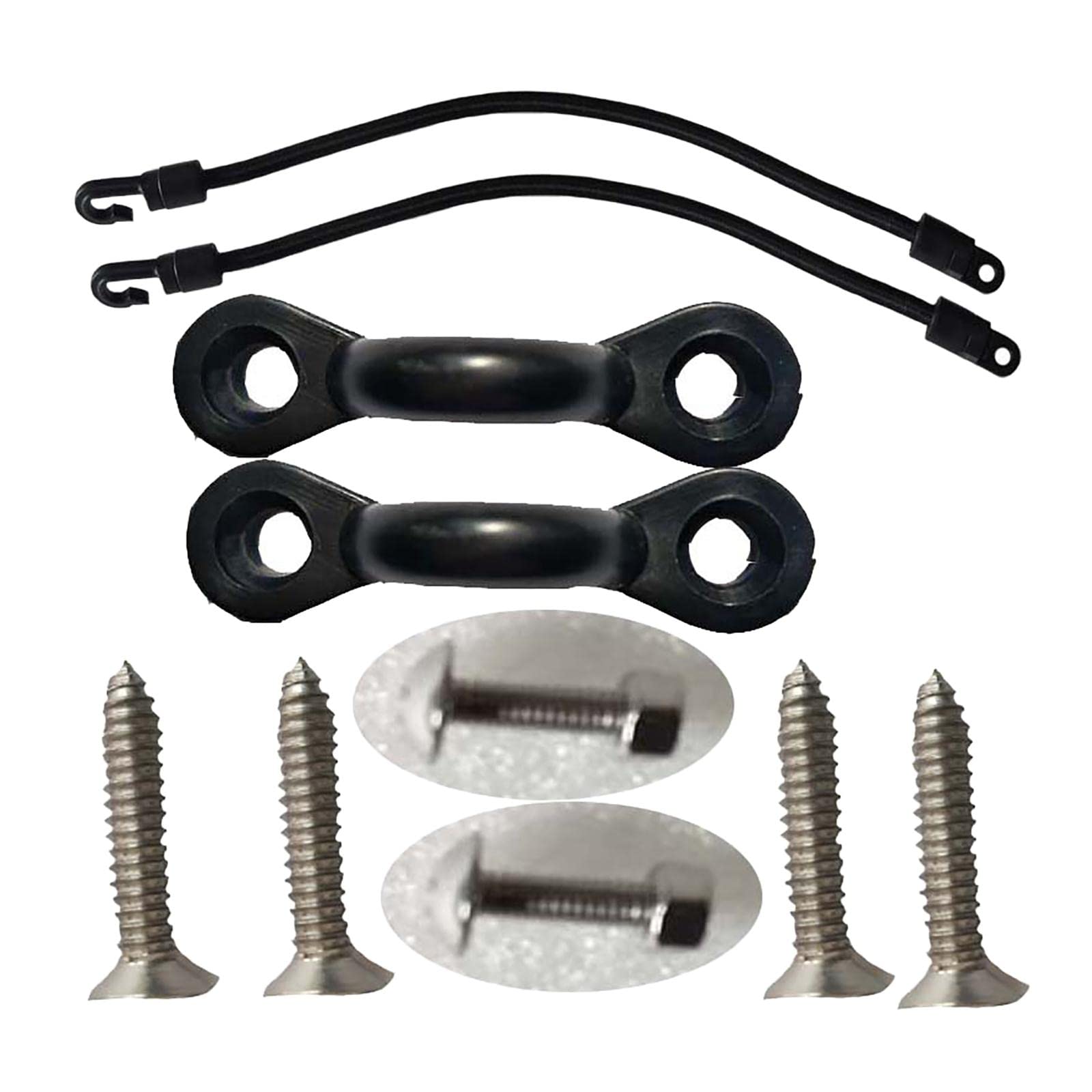 TOOYFUL Kayak Pad Eye Set - Heavy Duty Nylon Replacement Padeyes for Kayaks, Canoes & Boats - Perfect for Deck Rigging, Bungee Cord Attachment & Marine Use