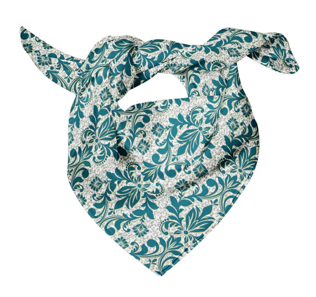 Bimba Pure Silk Printed Head Bandanas & Summer Neck Wrap Scarf - Fashionable Hair Accessory for Women, Breathable Sun Protection for Outdoor Activities, Yoga, Beach, Travel