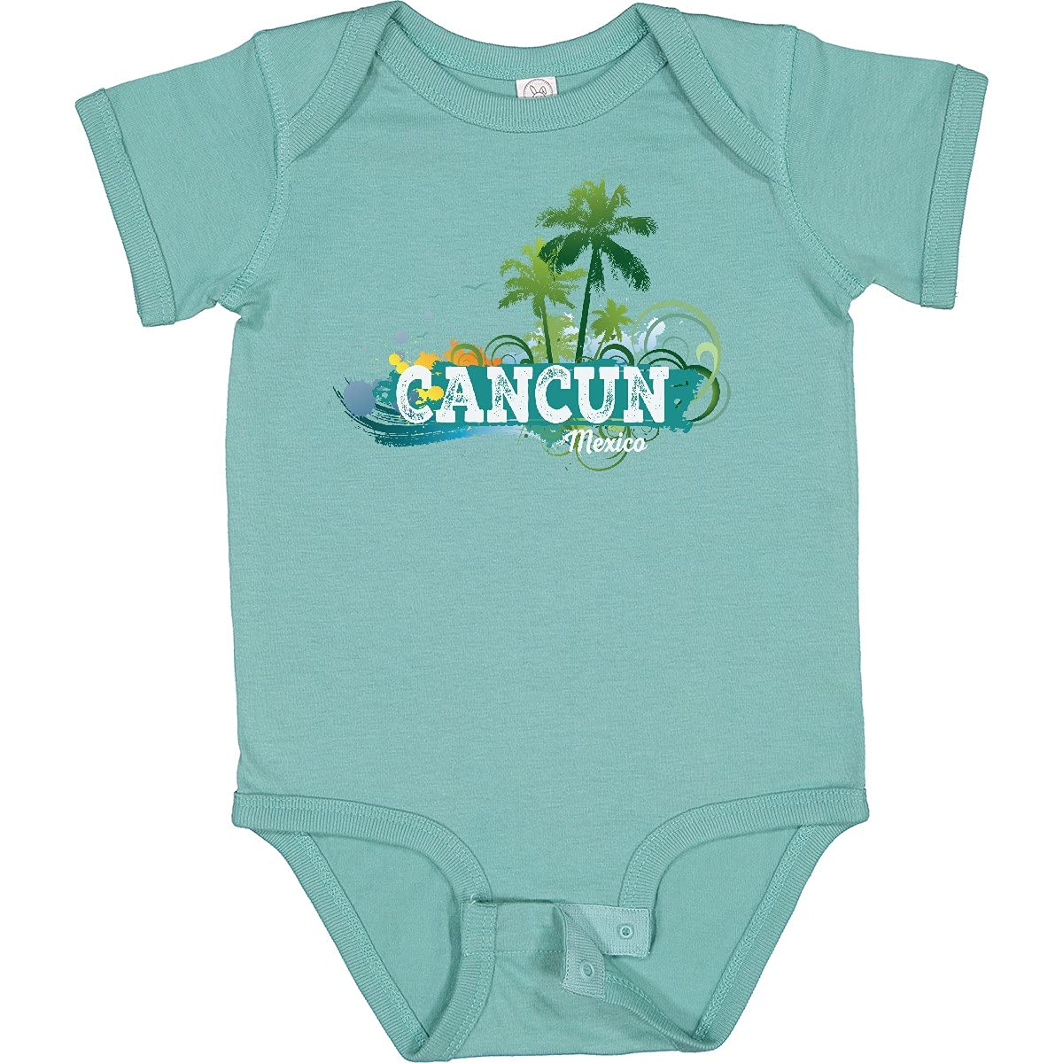 Inktastic Cancun Mexico Tropical Vacation Beach Baby Bodysuit - Cute Summer Outfit for Boys & Girls - Perfect for Beach Trips, Pool Parties & Family Vacations