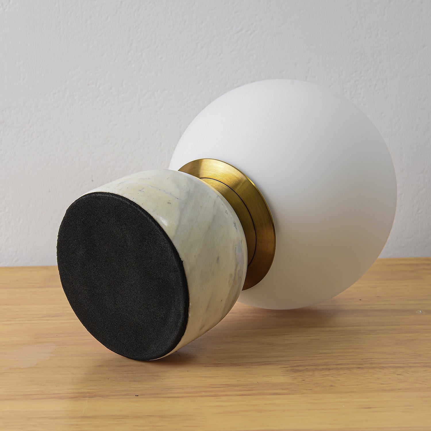 Elegant Sylas Marble Table Lamp - Modern Home Office Bedside Lighting for Living Room, Bedroom & Study Decor