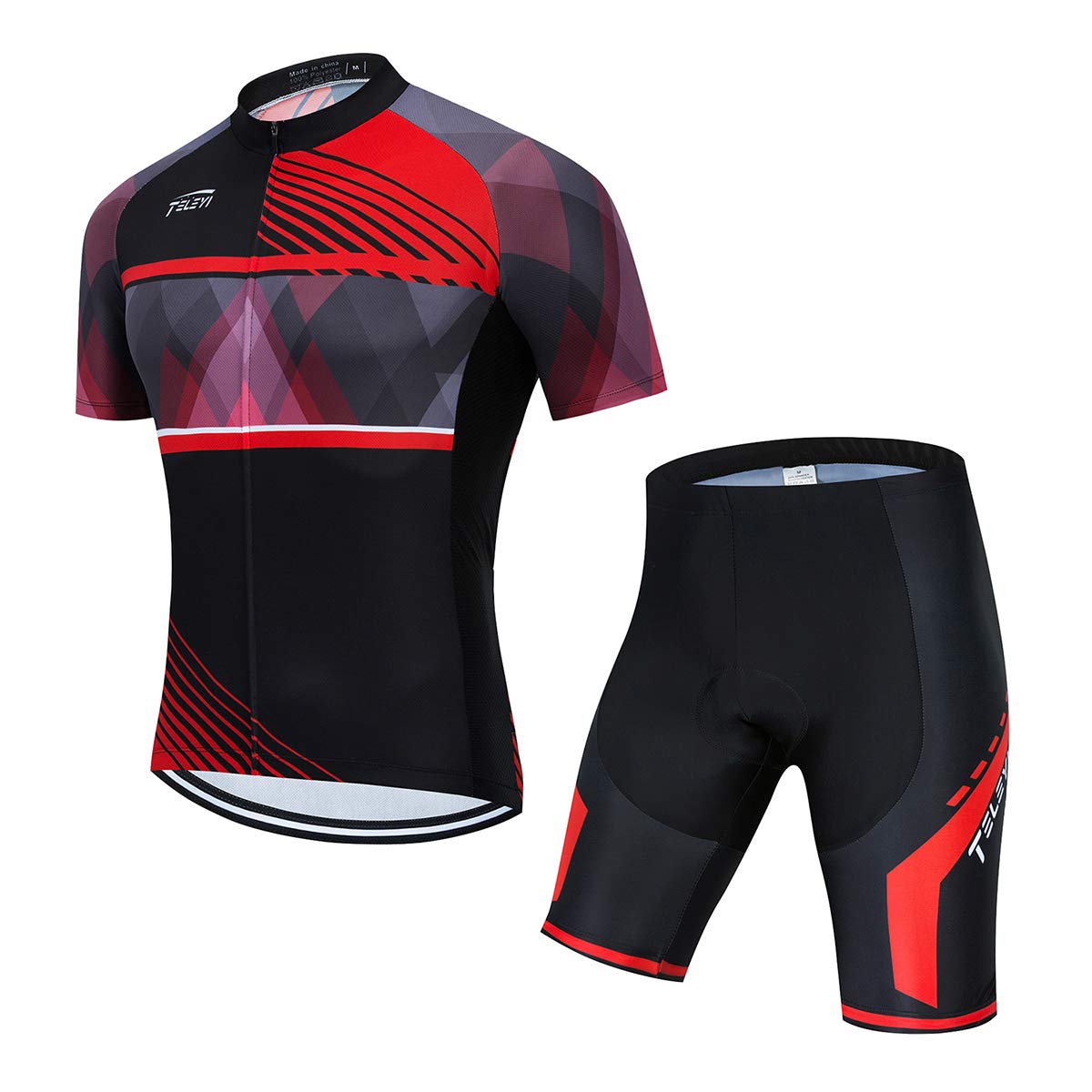 **Men's Cycling Jersey Set - Breathable Quick-Dry Summer Bike Tops for Road & Mountain Biking - Perfect for Outdoor Sports & Commuting**