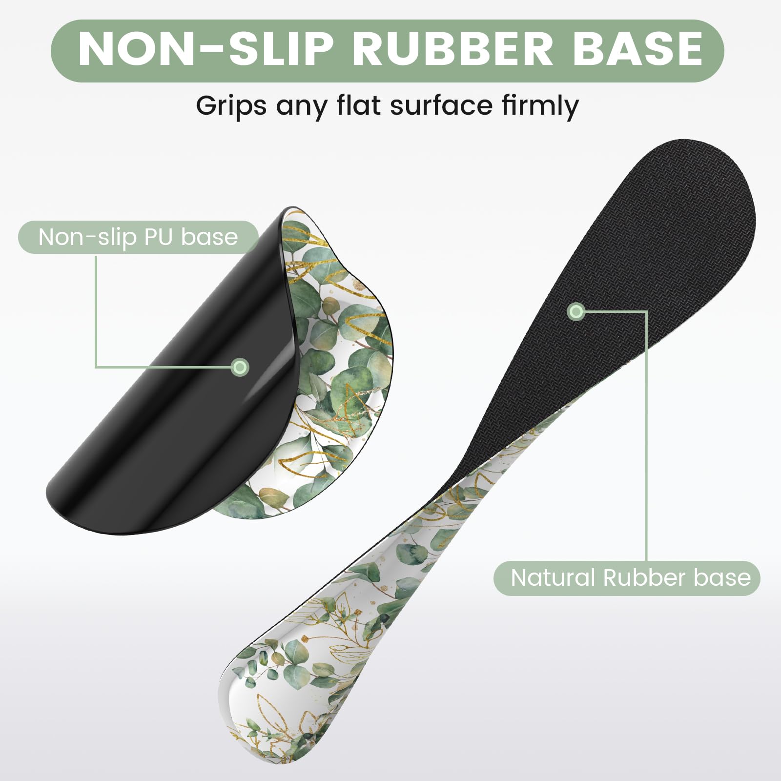 Ergonomic Mouse Pad with Wrist Rest Set - Comfortable Keyboard & Mouse Pad for Pain Relief, Non-Slip Base for Home & Office Computer Workstations - Perfect for Typing, Gaming, and Long Work Sessions (Eucalyptus Design)