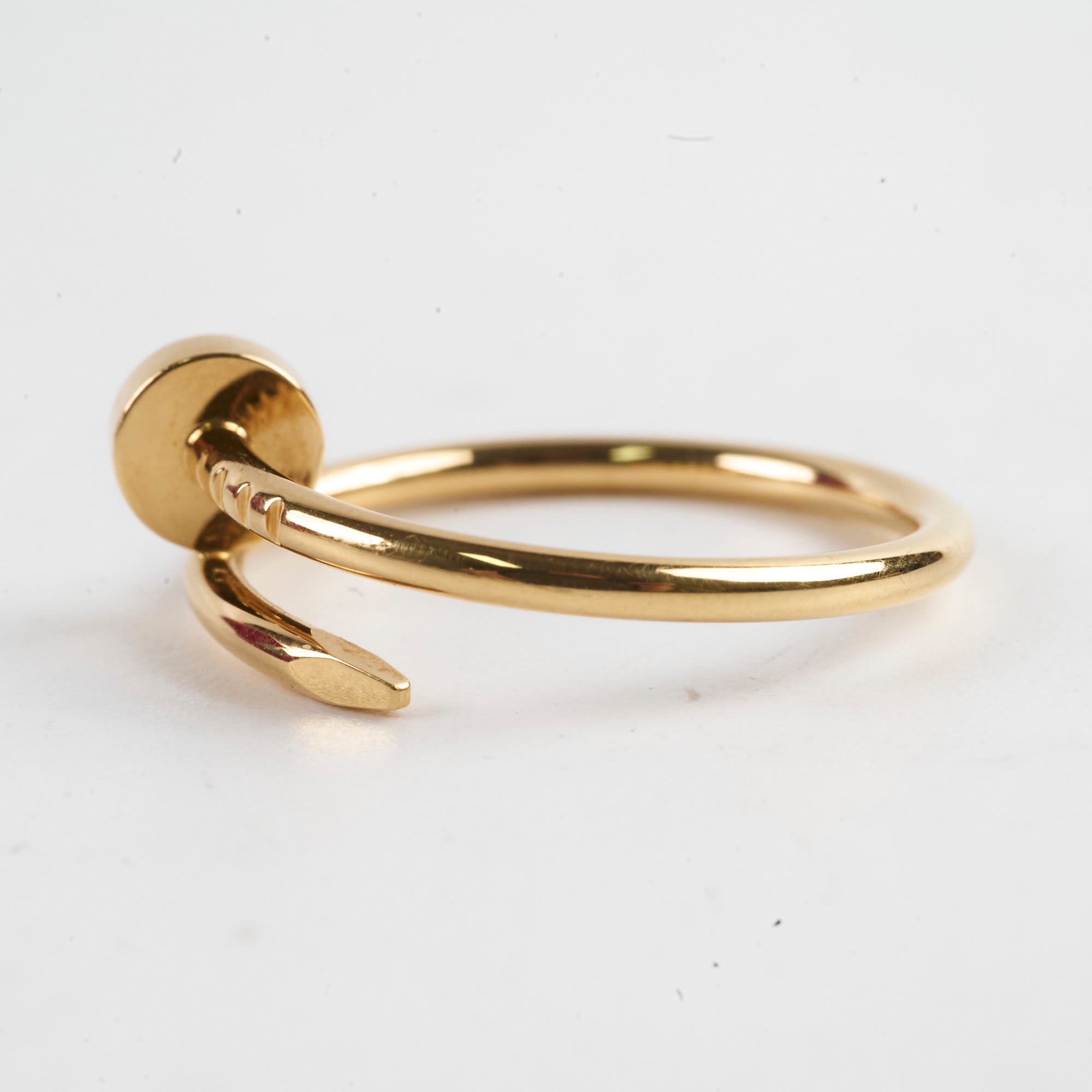 Cartier Juste un Clou Small Model Ring in 18K Yellow Gold - Size 57 (2022 Collection) | Luxury Jewelry for Women, Anniversary Gift, Wedding Band, Everyday Elegance