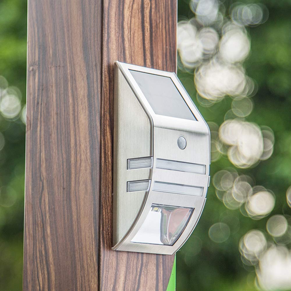 Solar Outdoor Wall Lights with Motion Sensor - Waterproof LED Wall Lamp for Home, Garden, Courtyard, Pathway (Zero Electricity Fee) - Perfect for Porch Lighting, Backyard Security, and Energy-Efficient Night Illumination