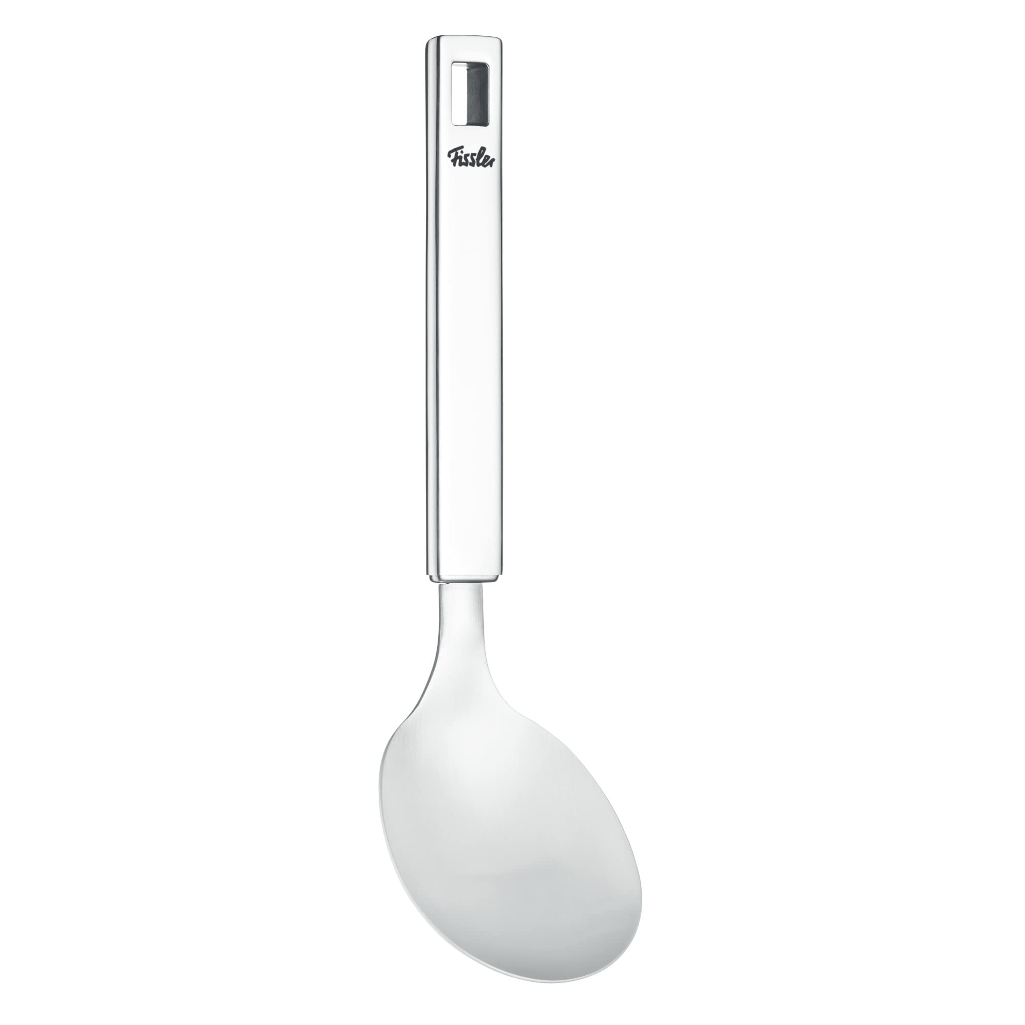 Fissler Original-Profi Collection Stainless Steel Rice Spoon - Large Serving Spoon for Cooking, Portioning & Serving - Premium Kitchen Utensil for Rice, Pasta, Salads & Soups