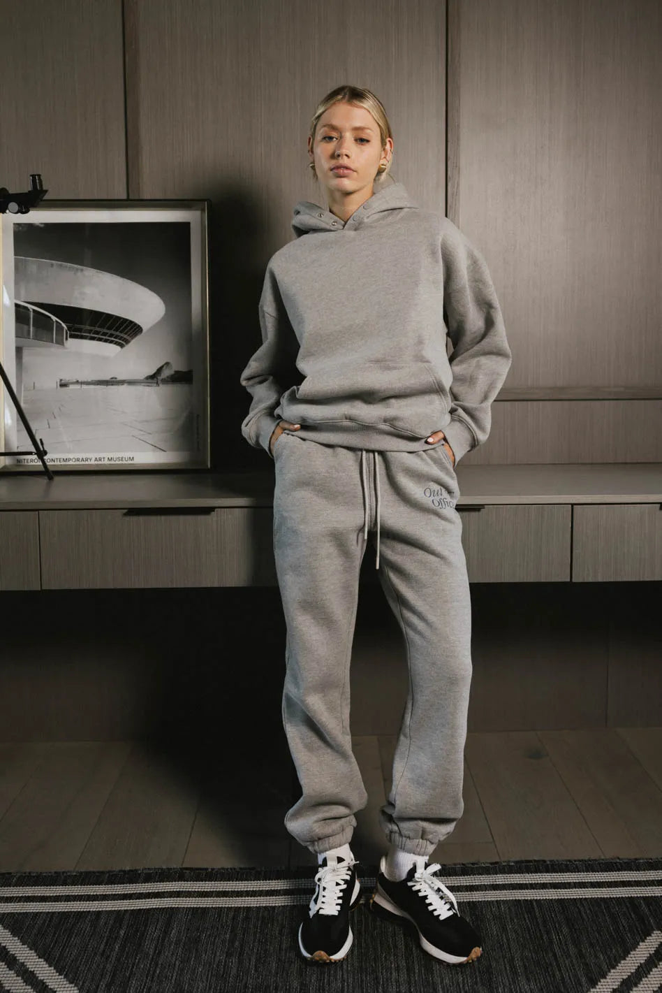 Comfy Out of Office Sweatpants for Women - Heather Grey Lounge Pants | Perfect for Home, Yoga & Relaxation | FINAL SALE