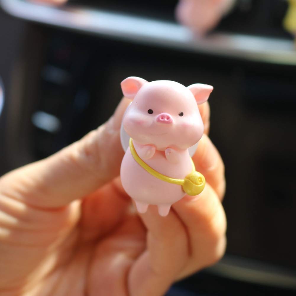 iKASUS Cute Pig Car Air Freshener & Vent Clip - Aromatic Car Accessories for Women, Adorable Interior Decor - Perfect for Daily Commute & Road Trips