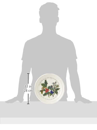 Portmeirion Holly and Ivy Christmas Dinner Plates Set of 6 - Elegant Holiday Dinnerware for Festive Gatherings & Family Celebrations