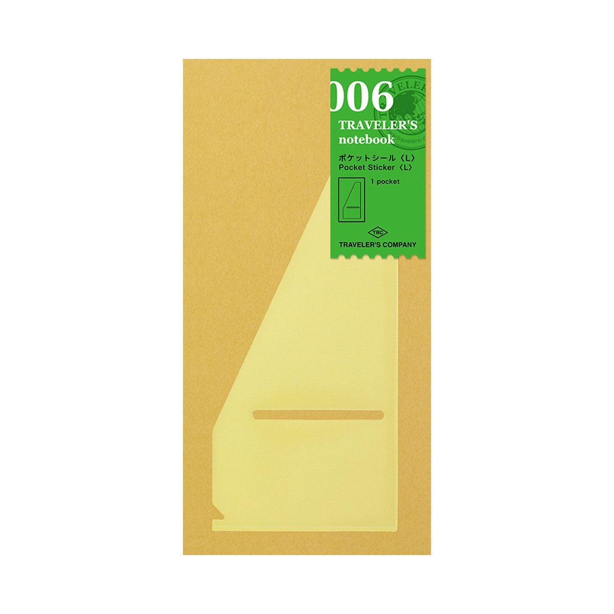 Premium TRAVELER'S NOTEBOOK TN R006 Pocket Seal Refill 100X223mm - Perfect for Journaling, Scrapbooking & Travel Accessories Organization