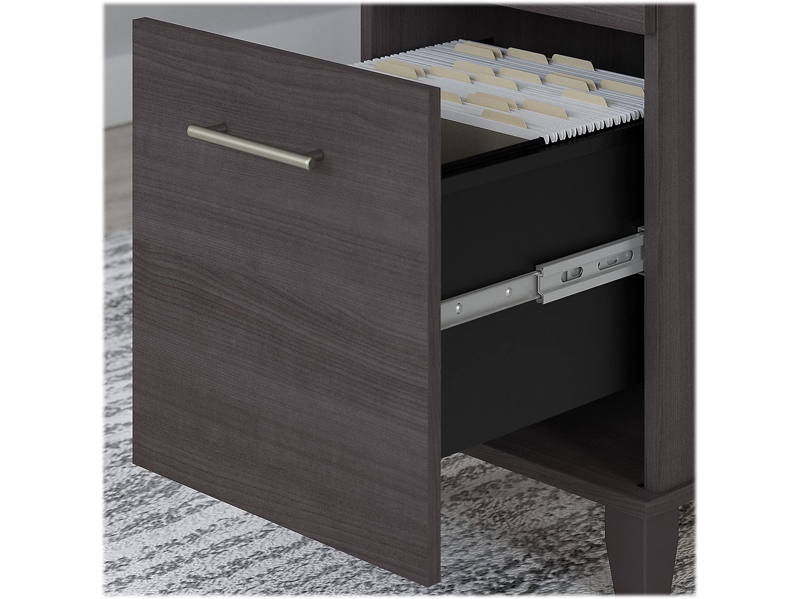 Bush Furniture Somerset 72W Large Computer Desk with Drawers - Storm Gray Home Office Desk for Workspace | Perfect for Remote Work, Online Classes & Small Business Setup