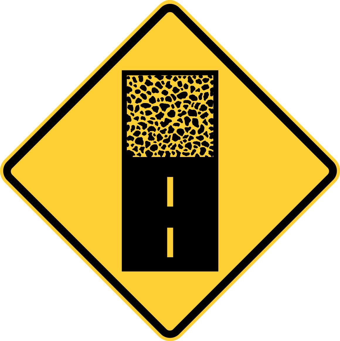 10 Pack Safety & Warning Vinyl Stickers - Warehouse Signs, Pavement Ends - 10