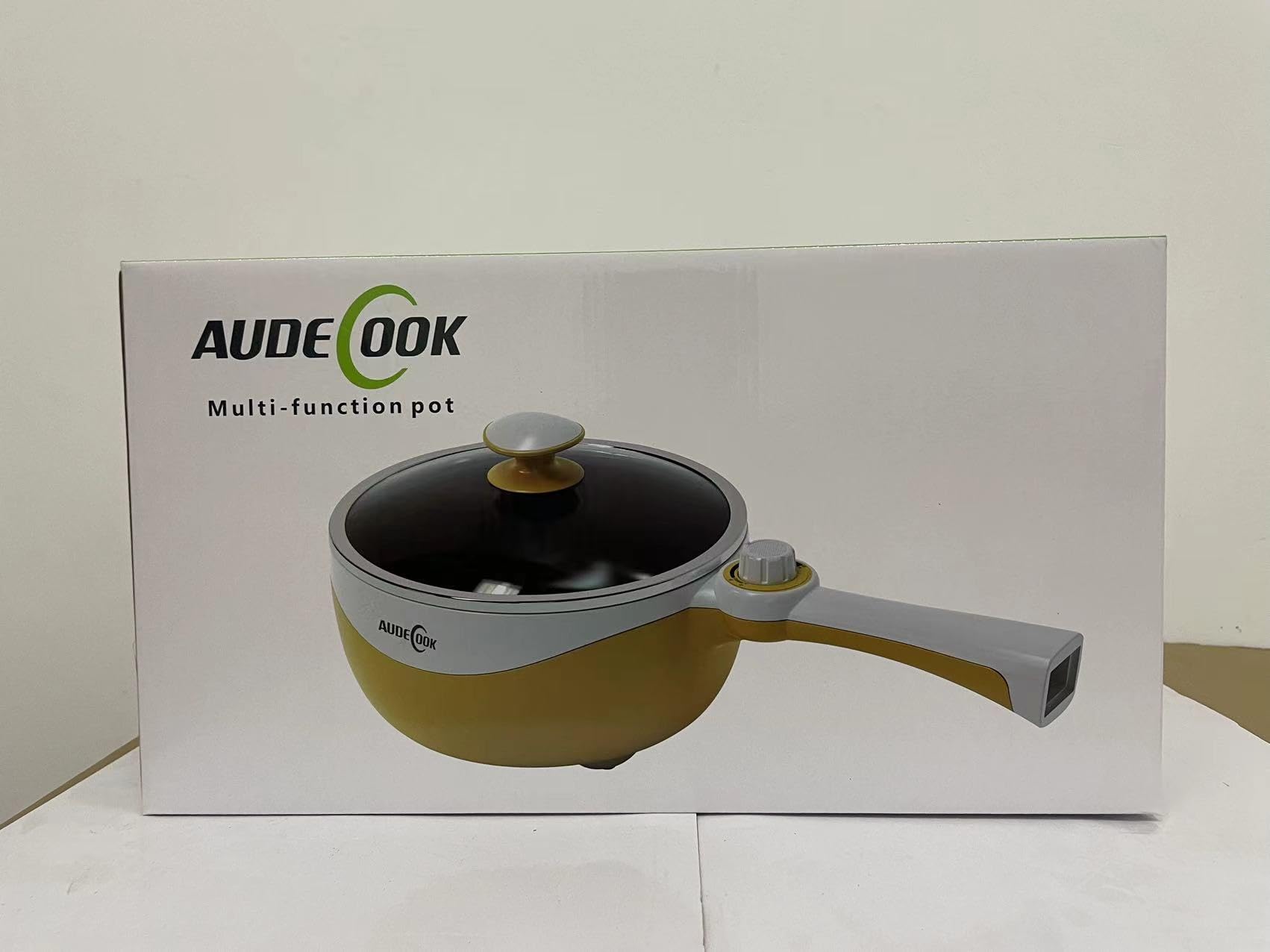 Audecook 1.7L Electric Hot Pot - Portable Nonstick Mini Skillet with Adjustable Temperature for Ramen, Soup, Steak, Eggs & Oatmeal | Perfect for Dorm, Office, Travel & Small Kitchen Cooking