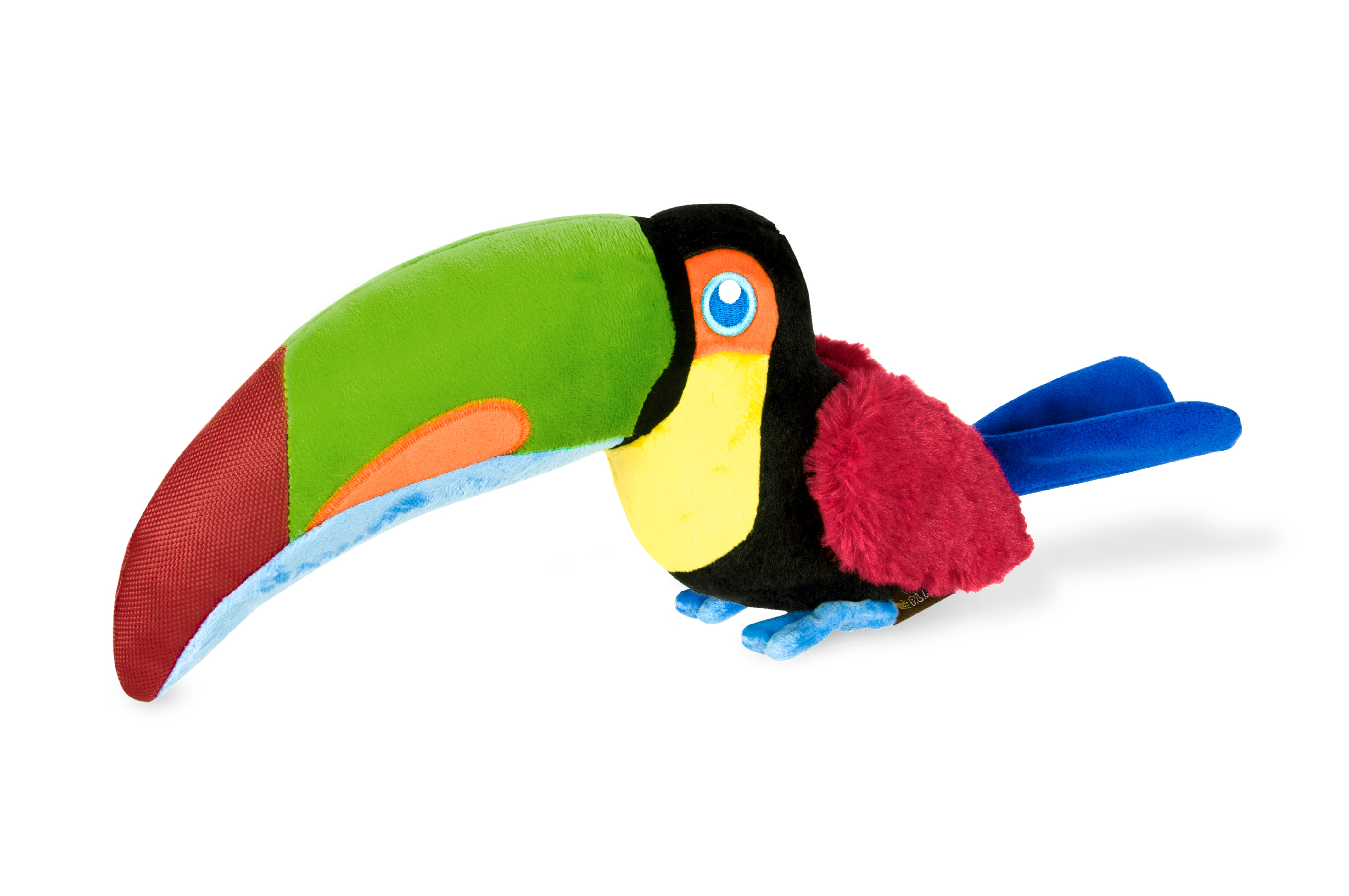 Tito the Toucan Plush Dog Toy - Fetching Flock™ Collection by Pet P.L.A.Y. | Durable & Soft Chew Toy for Small & Medium Dogs | Perfect for Fetch, Cuddling & Interactive Playtime
