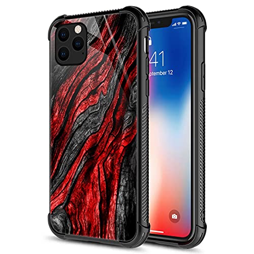 Black Red Wood Grain
