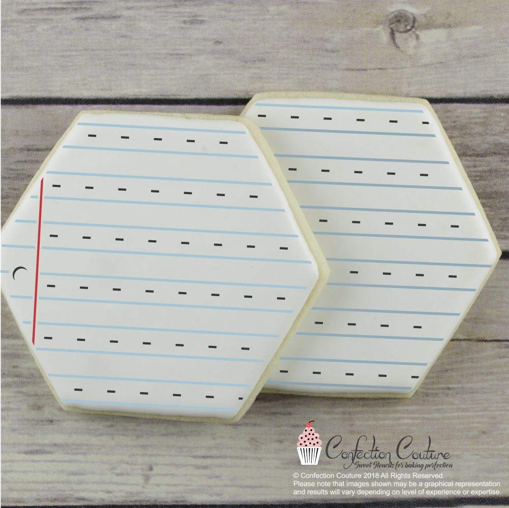 Back to School Cookie Stencils - 4 Sheet Value Pack for Baking, Holiday Decorating & DIY Crafts