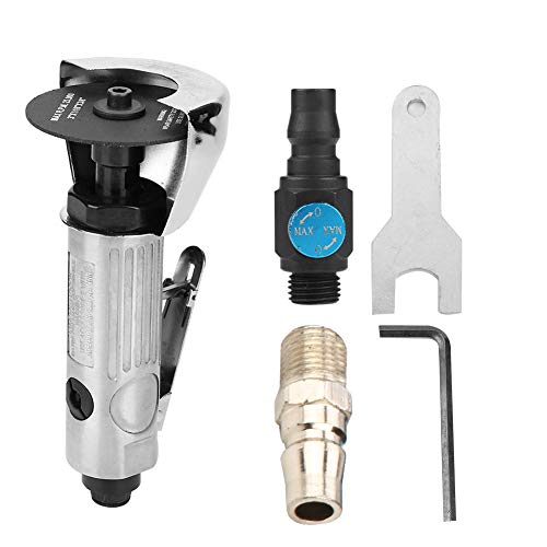 3in Adjustable Round High-Speed Air Cut Off Tool with Sanding Pad - Pneumatic Cutting Machine Set for Metal, Wood, and Plastic - Perfect for DIY, Auto Repair, and Industrial Use