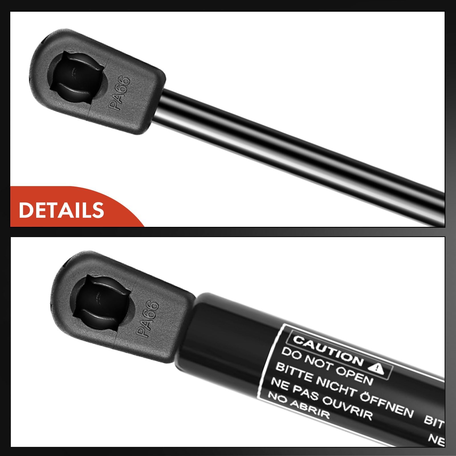 Premium 11.57 Inch 24lb Gas Spring Struts - 2-PC Set for Toolbox, Cabinet, Sliding Window, Storage Bed & Bench Lids Replacement | Heavy Duty Lift Supports for Basement Doors, RV Storage & Automotive Applications