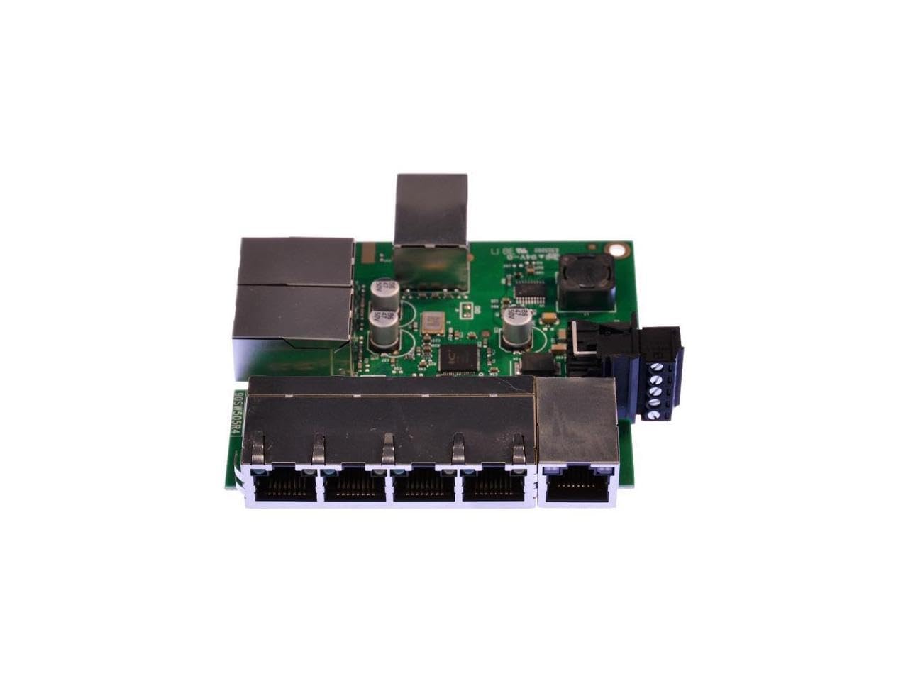 Brainboxes SW-108 Industrial 8 Port Ethernet Switch | Fast Ethernet Network Hub | 2 Layer Support | Plug & Play | Ideal for Factory Automation & Smart Building Networks
