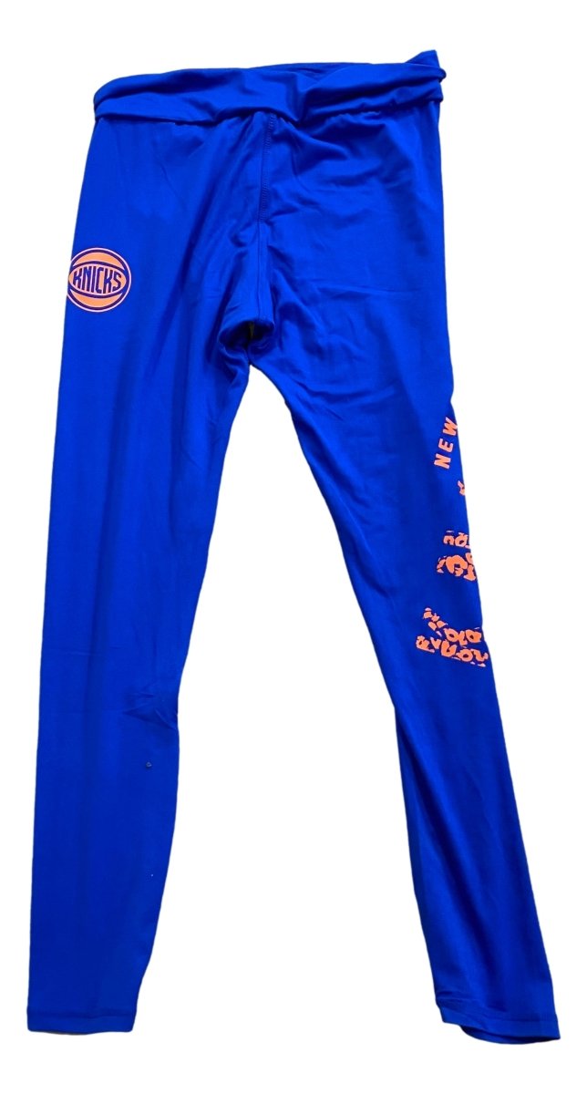 New York Knicks Juniors Leggings for Girls - NBA Basketball Team Compression Pants - Perfect for Sports, Gym & Casual Wear