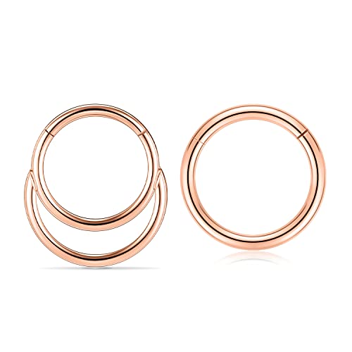Style6:Rose Gold with Double Layer Shape