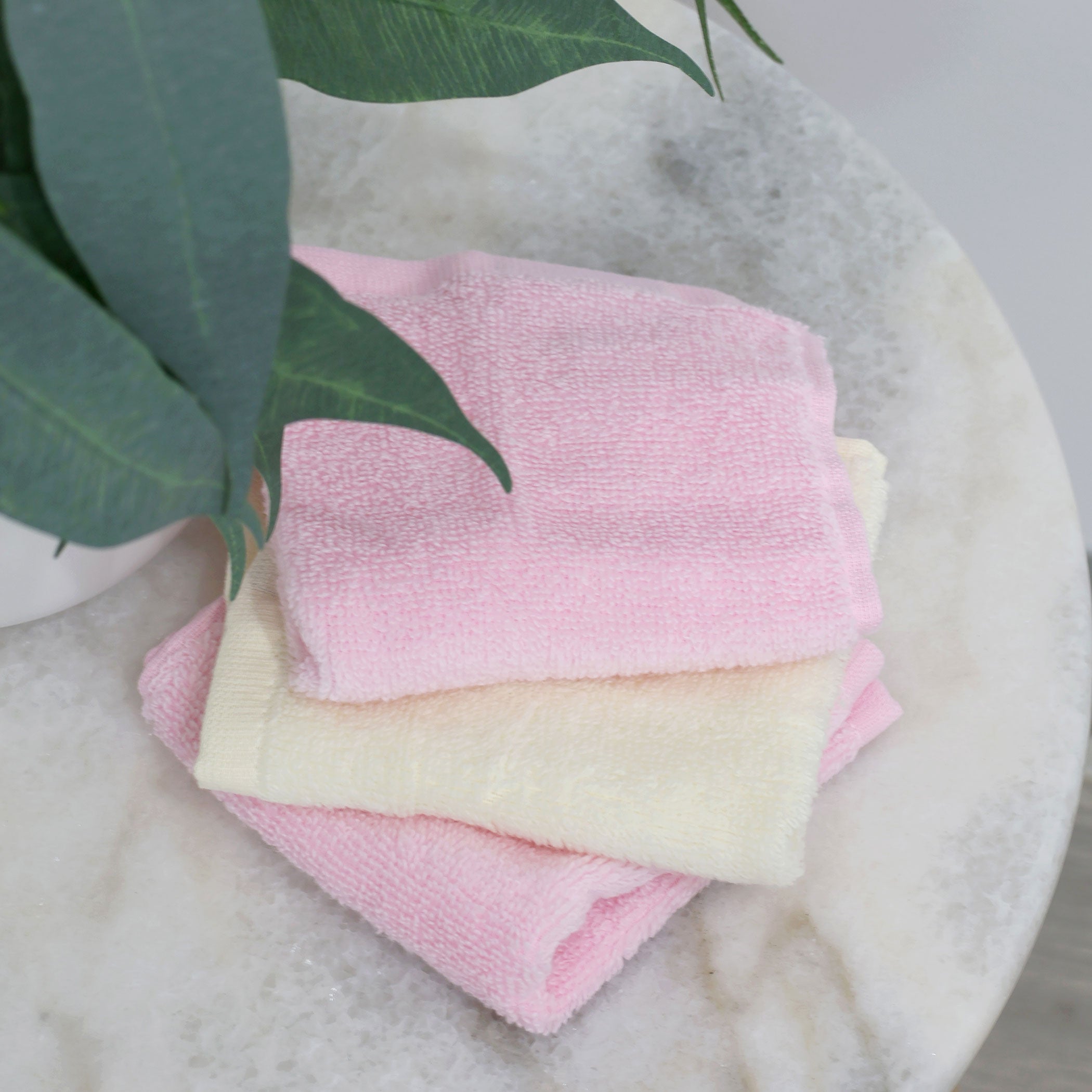 Nordic Sorbet 3-Pack Wash Cloths - Soft & Absorbent Strawberry & Cherry Design for Bath, Spa, and Baby Care