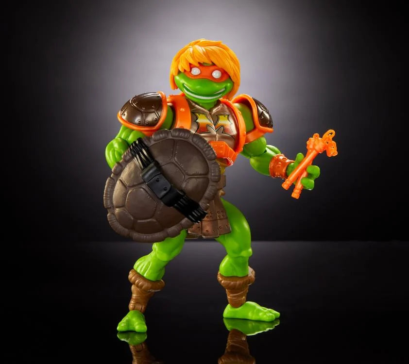 Masters of the Universe Origins Turtles of Grayskull Michelangelo Action Figure - Collectible Toy for Fans & Kids | Perfect for Display, Play & TMNT Collections