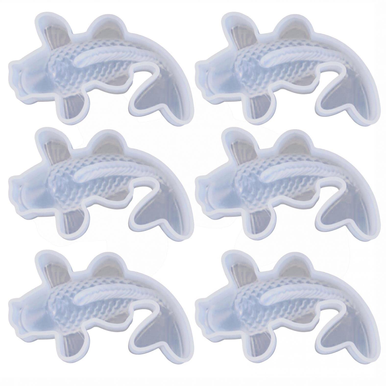3D Gold Fish Silicone Resin Molds for DIY Crafts - Fish Cake, Soap, Lotion Bar, Paper Clay & Epoxy Resin Molds - Perfect for Home Decor, Bath Bombs & Creative Projects