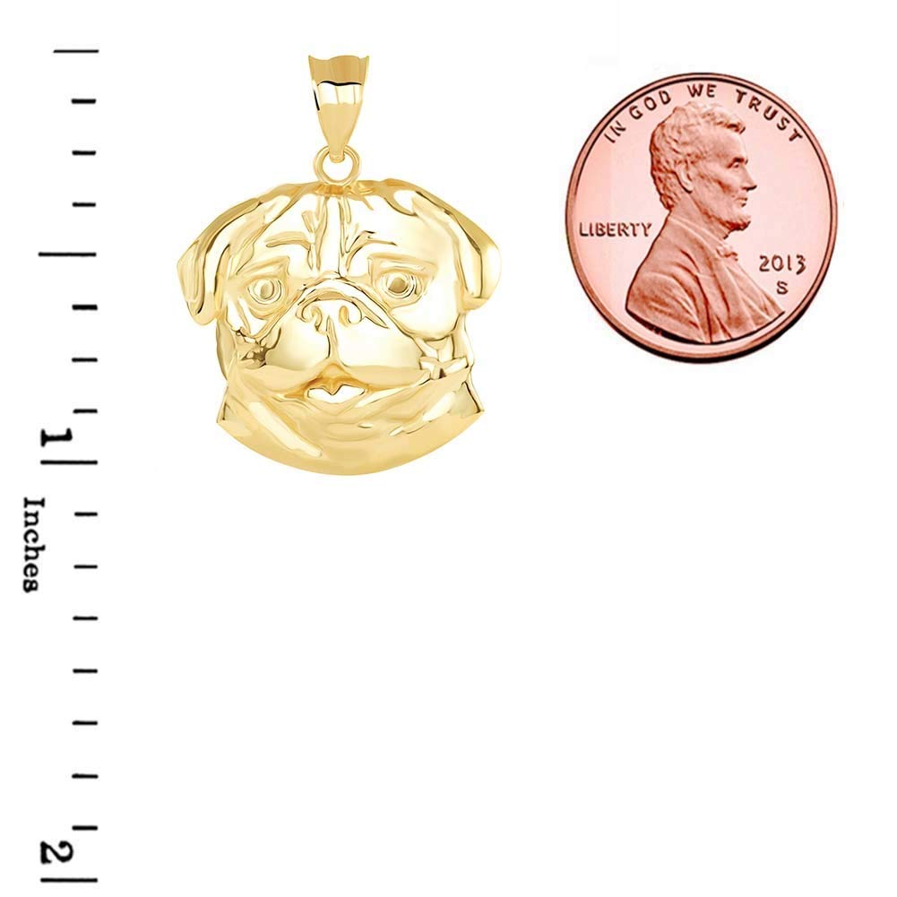Stylish Gold Pug Dog Head Charm Pendant Necklace - Perfect for Pet Lovers, Gifts & Everyday Jewelry