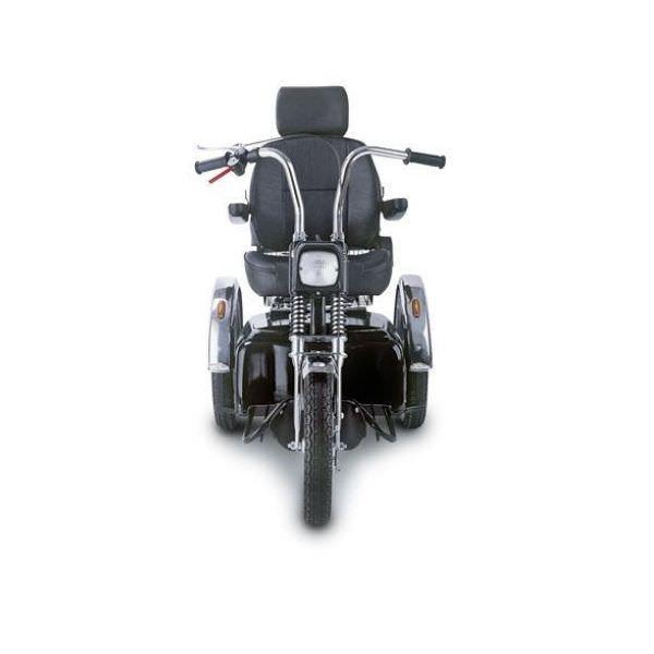 Afikim Afiscooter SE 3-Wheel Electric Mobility Scooter for Adults - Black & Chrome - Lightweight & Portable - Ideal for Shopping, Travel & Outdoor Activities
