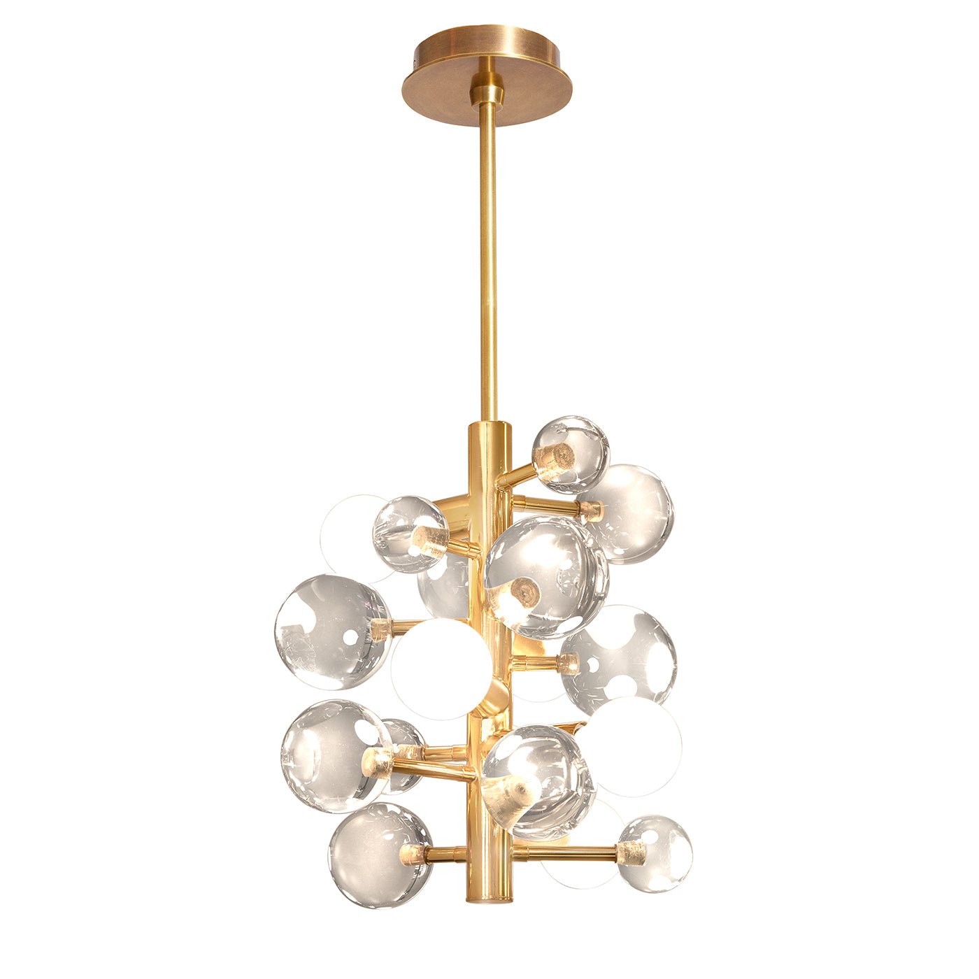 Globo Five Light Chandelier - Modern Crystal Ceiling Light Fixture for Dining Room, Living Room & Bedroom - Elegant Lighting for Home Decor
