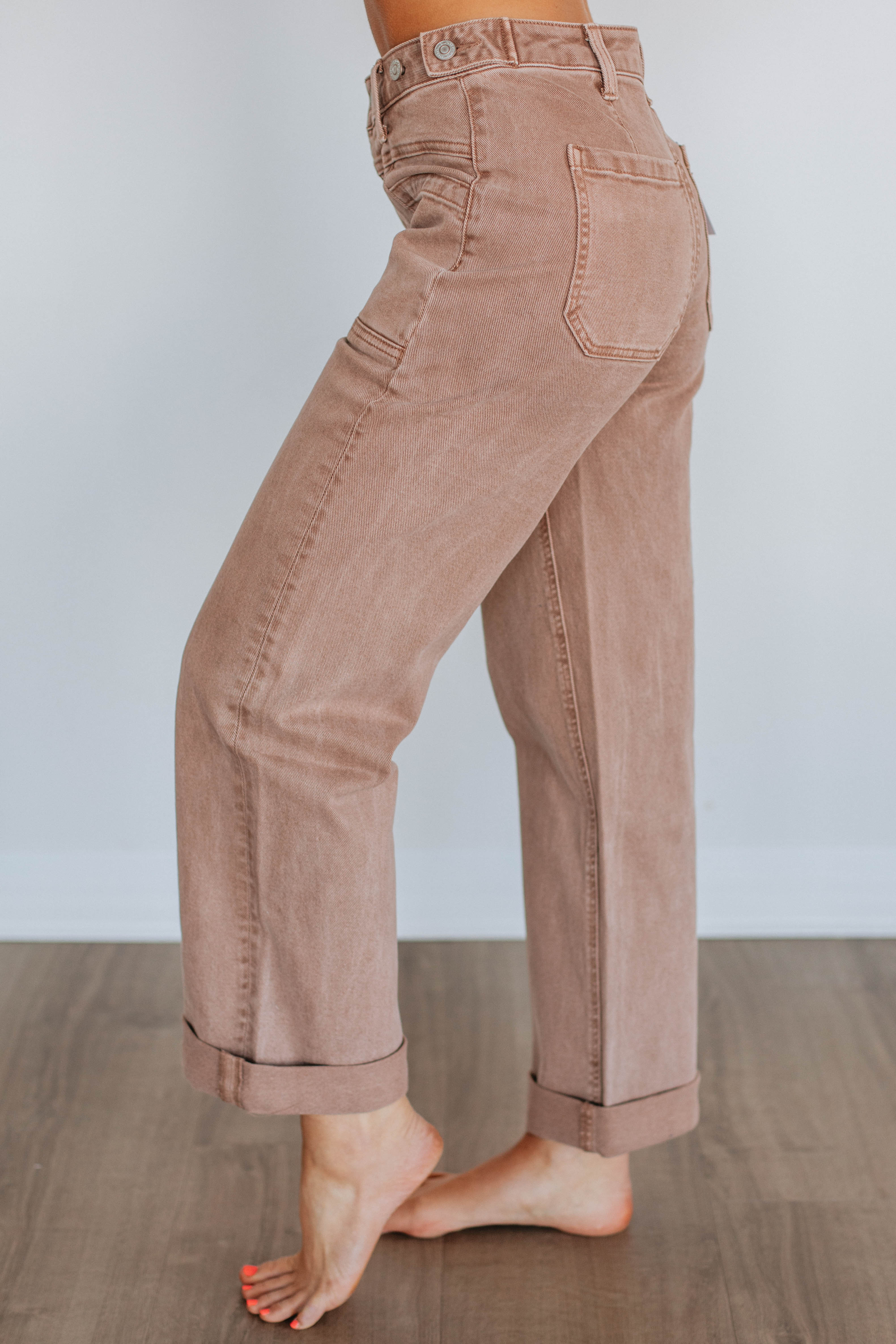 Dayna Flying Monkey Jeans in Brown Sugar - Stylish High-Waisted Skinny Jeans for Women | Perfect for Casual Outings & Date Nights